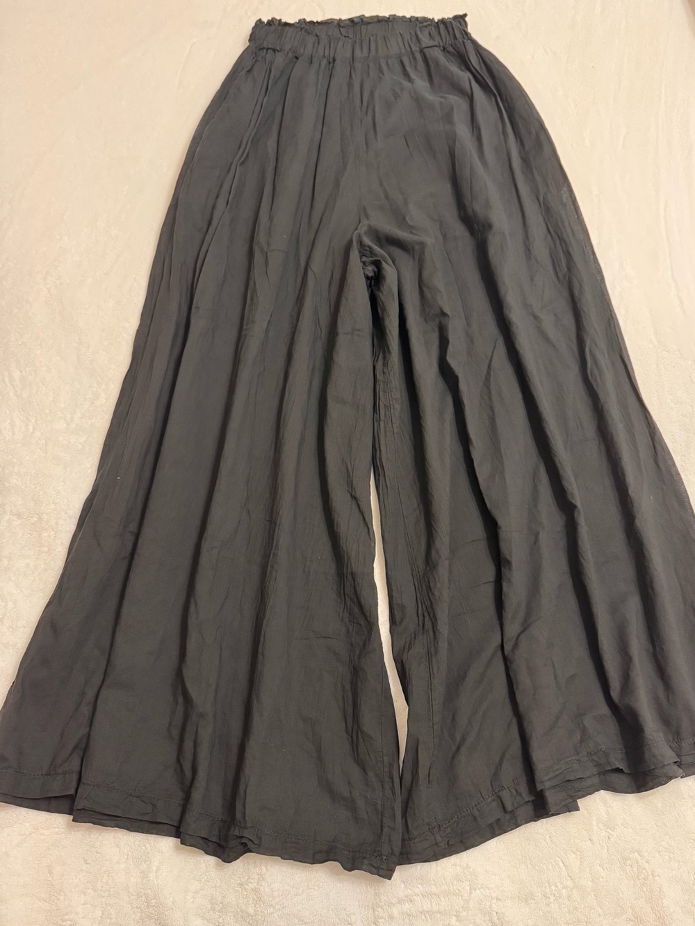 Italian Black Cotton Lounge Set – One Size (S–L)